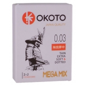 Набор из 4 презервативов OKOTO MegaMIX - Sitabella - купить с доставкой в Брянске