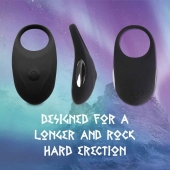 Черное эрекционное виброкольцо Thor Cockring - FeelzToys - в Брянске купить с доставкой