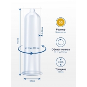 Презервативы MY.SIZE размер 53 - 3 шт. - My.Size - купить с доставкой в Брянске