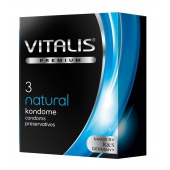 Классические презервативы VITALIS PREMIUM natural - 3 шт. - Vitalis - купить с доставкой в Брянске