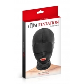 Сплошная маска на голову с прорезью для рта - Fetish Tentation - купить с доставкой в Брянске