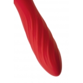 Красно-черный двусторонний вибромассажер Black Red - 21 см. - ToyFa купить в Брянске с доставкой в Orgasmix.ru Красно-черный двусторонний вибромассажер Black Red - 21 см. - ToyFa