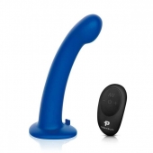 Синяя насадка Remote Control P-Spot G-Spot с черными трусиками - 20 см. - Pegasus - купить с доставкой в Брянске