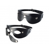 Черная кожаная маска  Новичок - Sitabella - купить с доставкой в Брянске