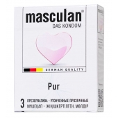 Супертонкие презервативы Masculan Pur - 3 шт. - Masculan - купить с доставкой в Брянске