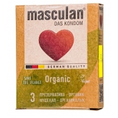 Экологически чистые презервативы Masculan Organic - 3 шт. - Masculan - купить с доставкой в Брянске