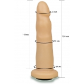 Телесная насадка Harness - 15,8 см. - LOVETOY (А-Полимер) - купить с доставкой в Брянске
