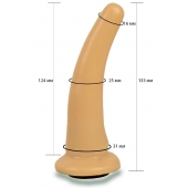 Телесная гладкая насадка Harness - 13,3 см. - LOVETOY (А-Полимер) - купить с доставкой в Брянске