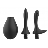 Черный анальный душ Nexus Anal Douche Set с 2 сменными насадками - Nexus Range - купить с доставкой в Брянске