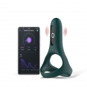 Изумрудное виброкольцо Magic Motion Rise с подхватом мошонки - Magic Motion - в Брянске купить с доставкой