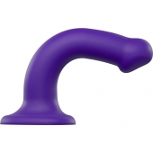 Фиолетовый фаллоимитатор-насадка Strap-On-Me Dildo Dual Density size M - 18 см. - Strap-on-me - купить с доставкой в Брянске