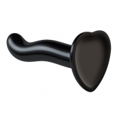Черный фаллоимитатор-насадка Strap-On-Me P G spot Dildo size S - 16,4 см. - Strap-on-me - купить с доставкой в Брянске