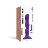 Фиолетовая насадка Strap-On-Me Dildo Geisha Balls size XL - Strap-on-me - купить с доставкой в Брянске