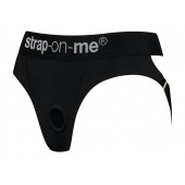 Черные трусики для насадок Heroine Lingerie Harness - size S - Strap-on-me - купить с доставкой в Брянске