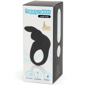 Черное эрекционное виброкольцо Happy Rabbit Rechargeable Rabbit Cock Ring - Happy Rabbit - в Брянске купить с доставкой