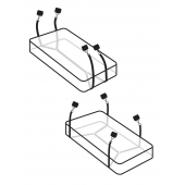 Фиксаторы для кровати WRAPAROUND MATTRESS RESTRAIN - Pipedream - купить с доставкой в Брянске