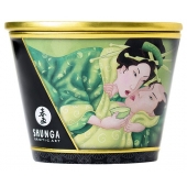 Массажная свеча Exotic Green Tea с ароматом зелёного чая - 170 мл. - Shunga - купить с доставкой в Брянске