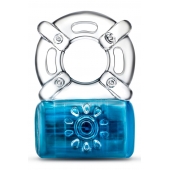 Синее эрекционное виброкольцо Pleaser Rechargeable C-Ring - Blush Novelties - в Брянске купить с доставкой