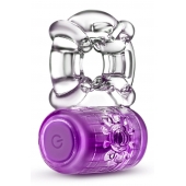 Фиолетовое эрекционное виброкольцо One Night Stand Vibrating C-Ring - Blush Novelties - в Брянске купить с доставкой