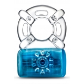 Синее эрекционное виброкольцо One Night Stand Vibrating C-Ring - Blush Novelties - в Брянске купить с доставкой