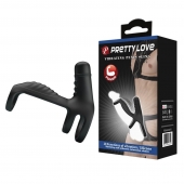 Черная вибронасадка на пенис Vibrating Penis Sling - Baile - в Брянске купить с доставкой
