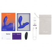 Синий анальный вибратор We-Vibe Vector+ - We-vibe - в Брянске купить с доставкой