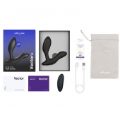 Черный анальный вибратор We-Vibe Vector+ - We-vibe - в Брянске купить с доставкой