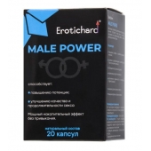 Капсулы для мужчин Erotichard male power - 20 капсул (0,370 гр.) - Erotic Hard - купить с доставкой в Брянске
