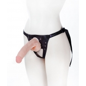 Реалистичный фаллос на поясе Harness - 20,5 см. - LOVETOY (А-Полимер) - купить с доставкой в Брянске