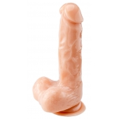 Телесный реалистичный фаллоимитатор - 18 см. - Devi купить с доставкой в интернет-магазине Orgasmix в Брянске Телесный реалистичный фаллоимитатор - 18 см. - Devi