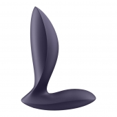 Фиолетовый анальный вибростимулятор Power Plug - Satisfyer - в Брянске купить с доставкой