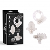Набор из 3 прозрачных эрекционных колец с вибрацией Teasers Ring Kit - Chisa - в Брянске купить с доставкой