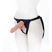 Страпон с поясом Harness - 19 см. - LOVETOY (А-Полимер) - купить с доставкой в Брянске