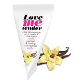 Съедобное согревающее массажное масло Love Me Tender Vanilla с ароматом ванили - 10 мл. - Love to Love - купить с доставкой в Брянске