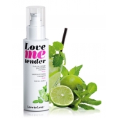 Съедобное согревающее массажное масло Love Me Tender Mojito с ароматом мохито - 100 мл. - Love to Love - купить с доставкой в Брянске
