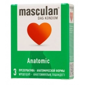 Презервативы анатомической формы Masculan Anatomic - 3 шт. - Masculan - купить с доставкой в Брянске