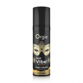 Съедобный гель Dual Vibe Pina Colada с эффектом вибрации и вкусом коктейля пина колада - 15 мл. - ORGIE - купить с доставкой в Брянске