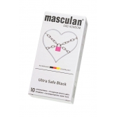 Ультрапрочные презервативы Masculan Ultra Safe Black - 10 шт. - Masculan - купить с доставкой в Брянске