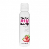 Массажная хрустящая пенка Tickle My Body Strawberry с ароматом клубники - 150 мл. - Love to Love - купить с доставкой в Брянске
