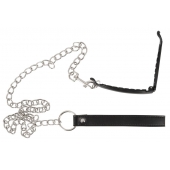 Зажим для половых губ с поводком Pussy Clamp With A Leash - Orion - купить с доставкой в Брянске