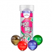 Ароматизированный лубрикант Hot Ball Mix на масляной основе (4 шарика по 3 гр.) - HotFlowers - купить с доставкой в Брянске