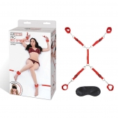 Красная фиксация на матрас Classic Bedspreader - Lux Fetish - купить с доставкой в Брянске