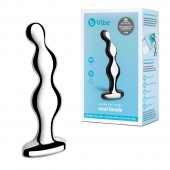 Стальной анальный фаллоимитатор для простаты Stainless Steel Anal Beads - 13 см. - b-Vibe - в Брянске купить с доставкой