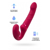 Малиновый безремневой страпон Lapis - 23 см. - Lovense - купить с доставкой в Брянске
