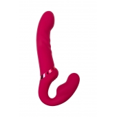 Малиновый безремневой страпон Lapis - 23 см. - Lovense - купить с доставкой в Брянске