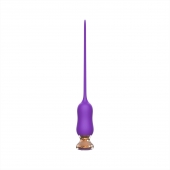 Фиолетовый тонкий стимулятор Nipple Vibrator - 23 см. - I-MOON - купить с доставкой в Брянске