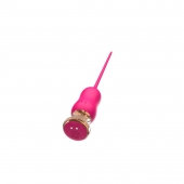 Розовый тонкий стимулятор Nipple Vibrator - 23 см. - I-MOON - купить с доставкой в Брянске