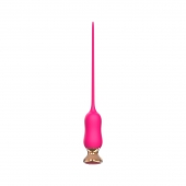 Розовый тонкий стимулятор Nipple Vibrator - 23 см. - I-MOON - купить с доставкой в Брянске
