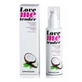 Съедобное согревающее массажное масло Love Me Tender Cocos с ароматом кокоса - 100 мл. - Love to Love - купить с доставкой в Брянске