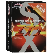 Презервативы Sagami Xtreme ENERGY с ароматом энергетика - 3 шт. - Sagami - купить с доставкой в Брянске
